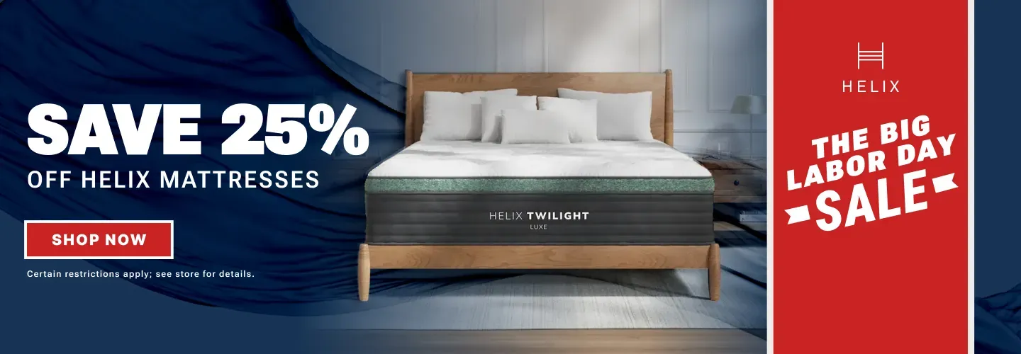 Helix: Save 25% off mattresses